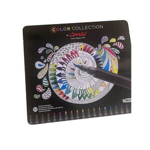 BIC Color Collection by Conte Coloring Pencil, Assorted Colors, 24-Count